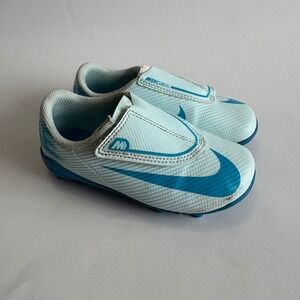 Nike Mercurial Kids Soccer Cleats Light Blue Turquoise Size 9C